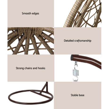 Gardeon Handcrafted Outdoor Egg Swing Chair