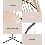 Gardeon Handcrafted Outdoor Egg Swing Chair