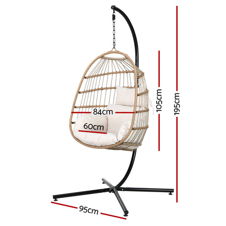 Gardeon Handcrafted Outdoor Egg Swing Chair