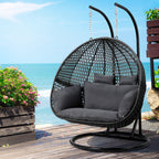 Gardeon Double Seat Outdoor Egg Swing Chair