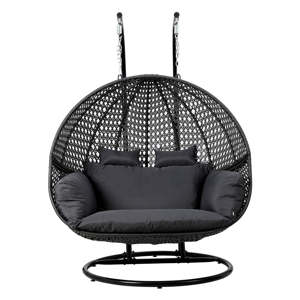Gardeon Double Seat Outdoor Egg Swing Chair