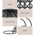 Gardeon Double Seat Outdoor Egg Swing Chair