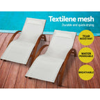 Gardeon Timber Outdoor Sun Lounge Armchair