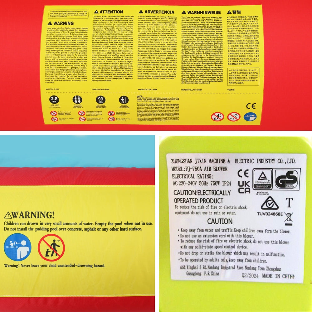 Doctor Dolphin Kids Inflatable Water Park Slide