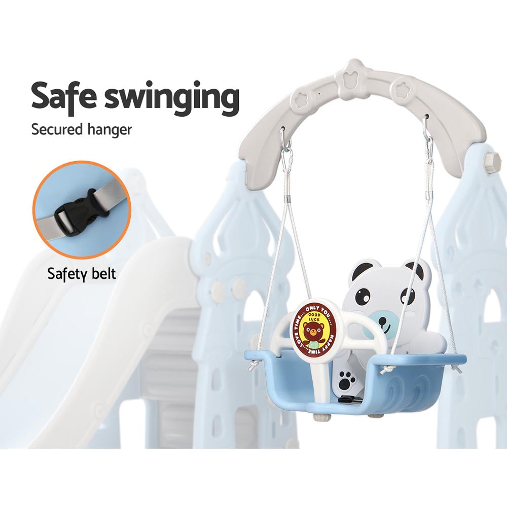 Keezi 5-in-1 Kids Slide Swing Set