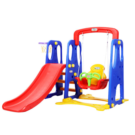 Keezi 3-in-1 Kids Slide Swing Set