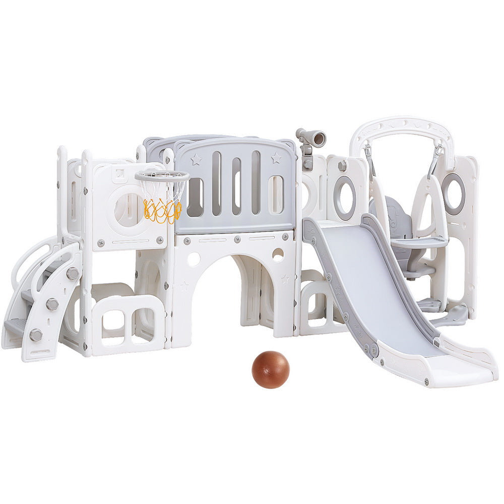 Keezi 4-in-1 Kids Slide and Swing Set