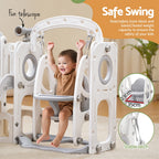 Keezi 4-in-1 Kids Slide and Swing Set