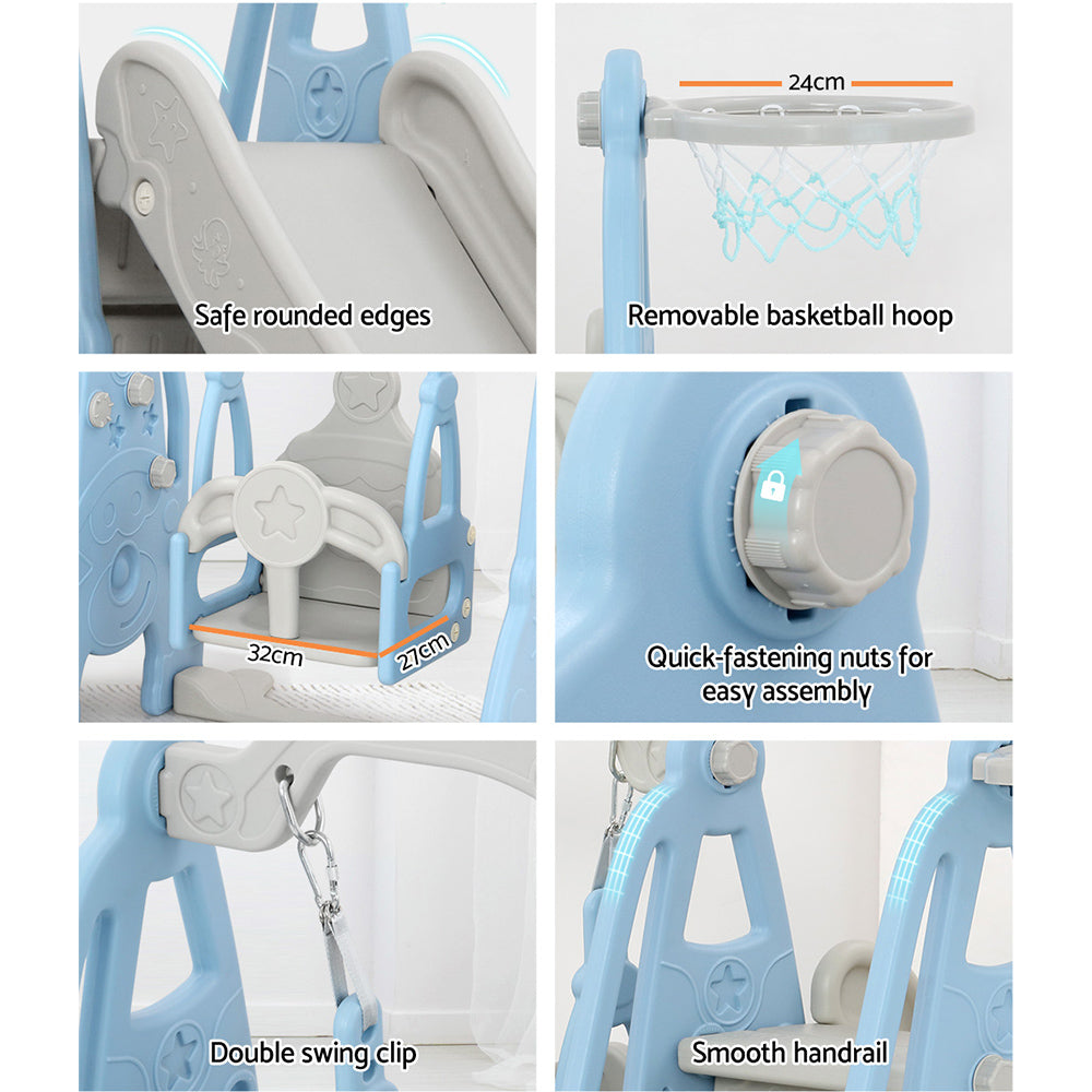 Keezi Kids 3-in-1 Slide Swing Set