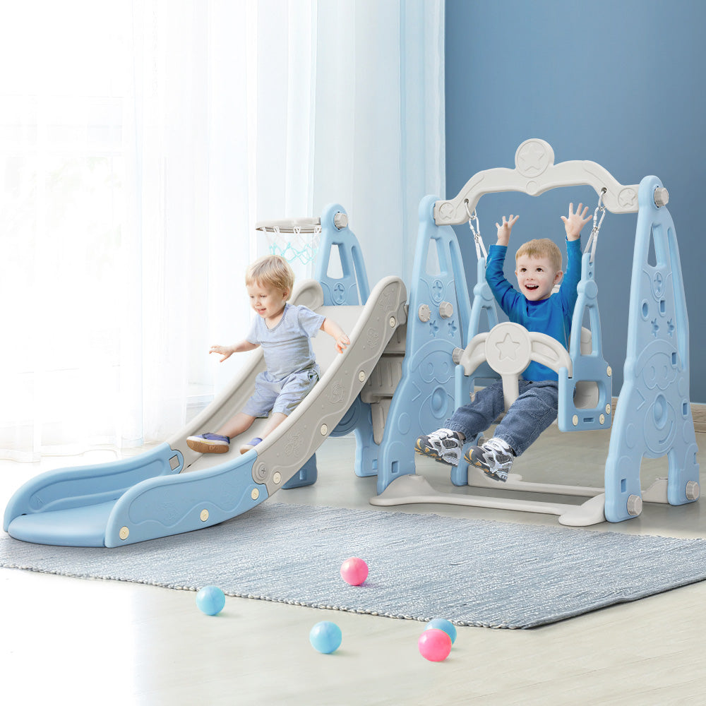 Keezi Kids 3-in-1 Slide Swing Set