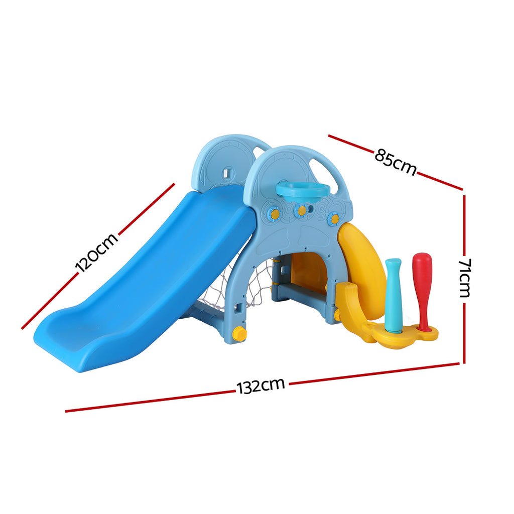 Keezi 5-in-1 Kids Slide and Play Set