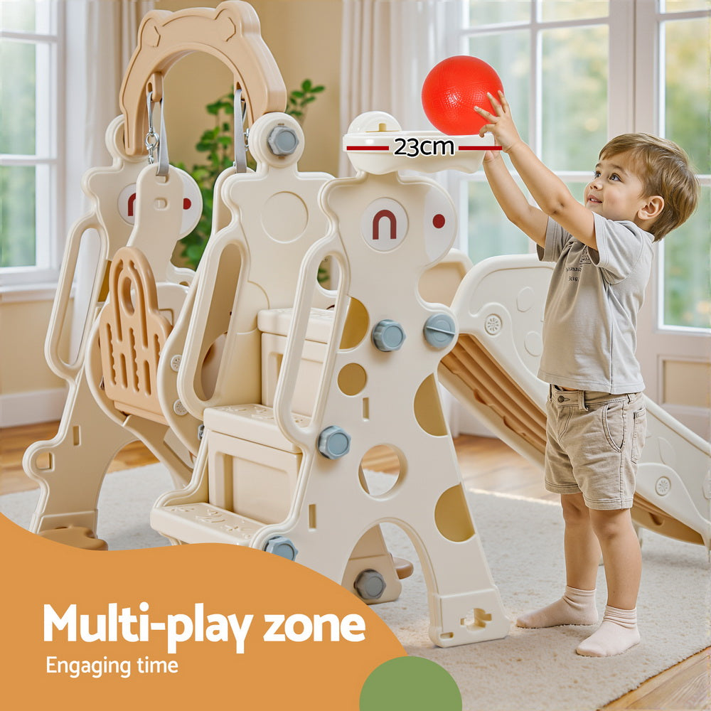 Keezi Kids 3-IN-1 Slide Swing Set