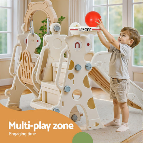 Keezi Kids 3-IN-1 Slide Swing Set