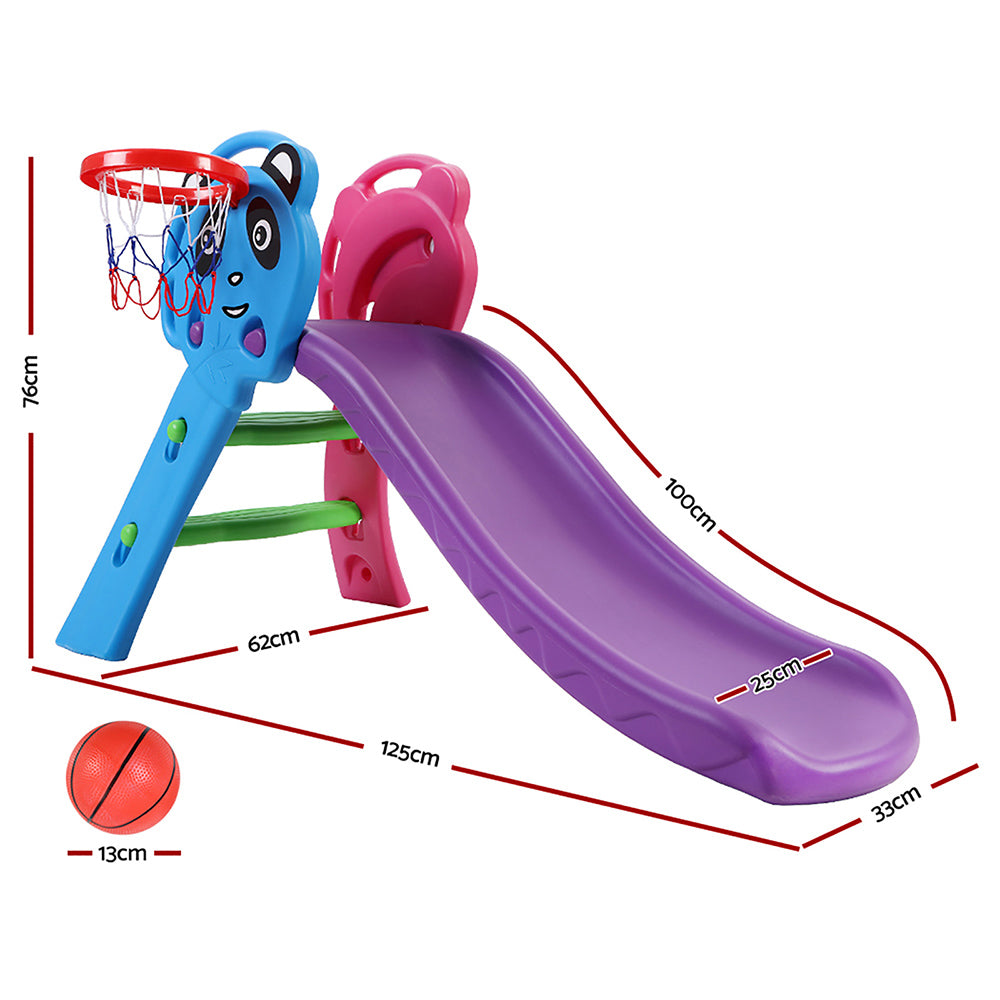 Keezi Kids Slide Set with Basketball Hoop