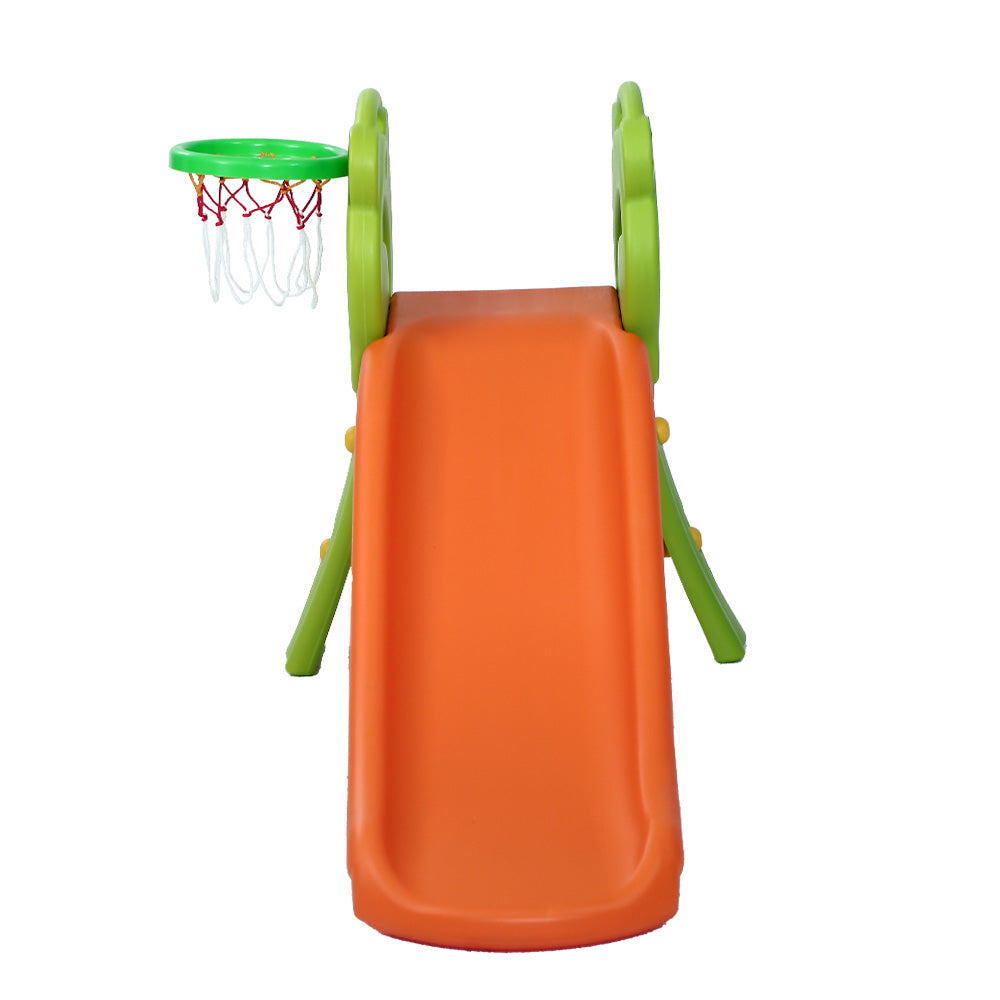 Keezi Kids 2-in-1 Slide and Basketball Set