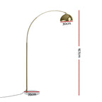 Modern Arched Floor Lamp with Marble Base