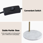 Modern Arched Floor Lamp with Marble Base