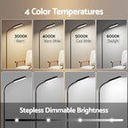 LED Floor Lamp with Remote Control and Adjustable Color Temperature