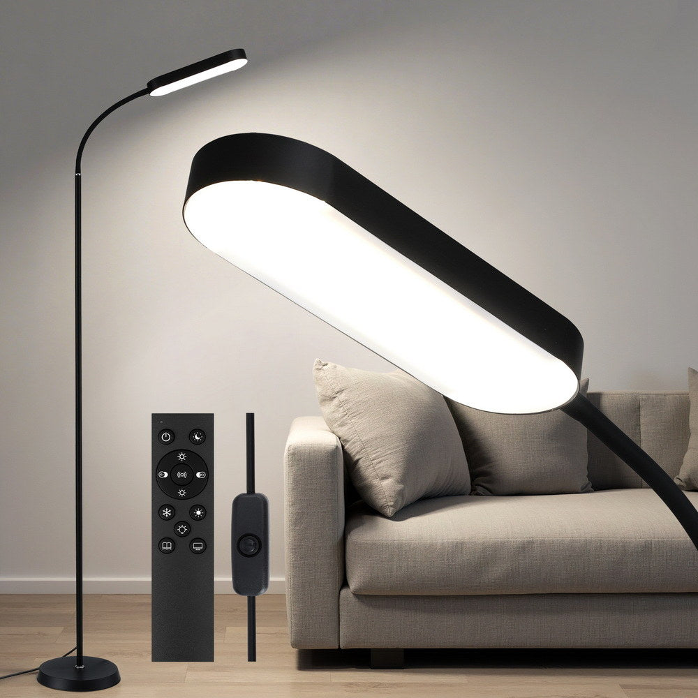 LED Floor Lamp with Remote Control and Adjustable Color Temperature