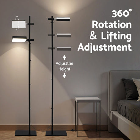 Modern Adjustable LED Floor Lamp 360° Rotating