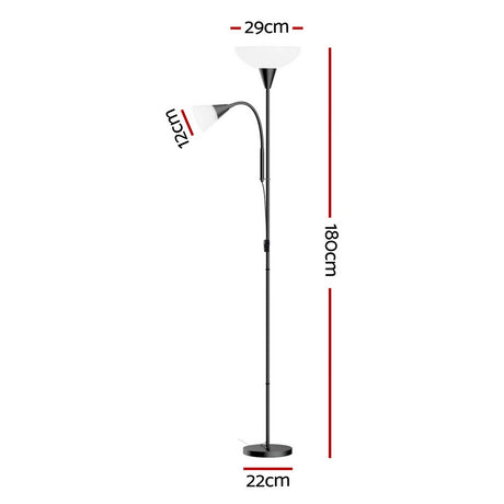 Modern Black Mother and Child Floor Lamp