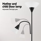Modern Black Mother and Child Floor Lamp