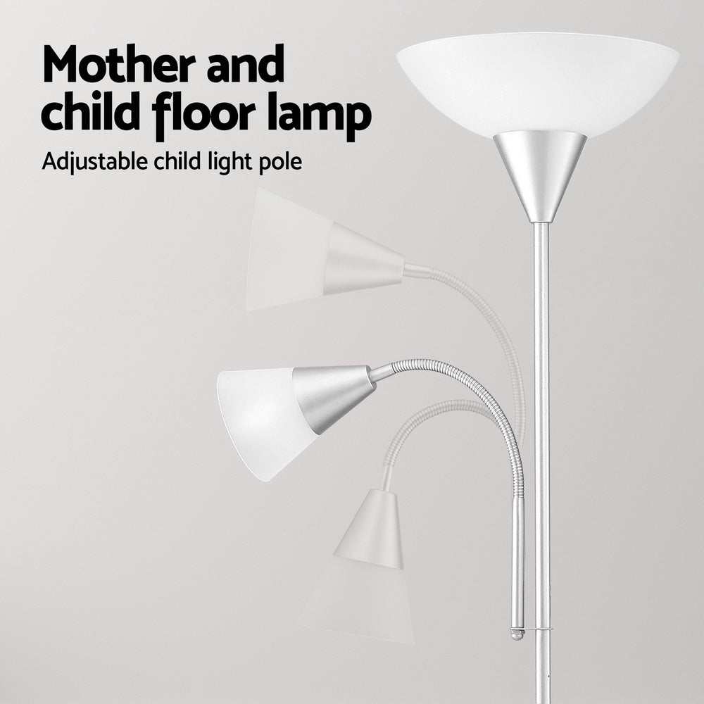 Modern Silver Floor Lamp for Home and Office
