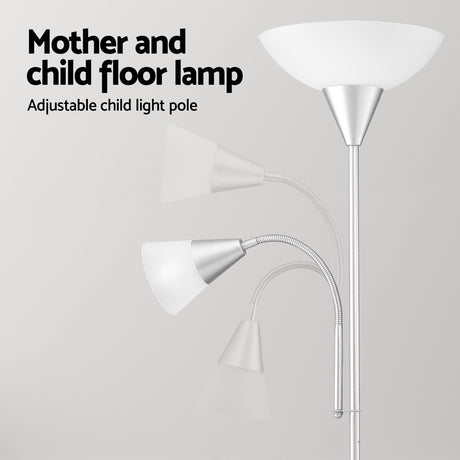 Modern Silver Floor Lamp for Home and Office