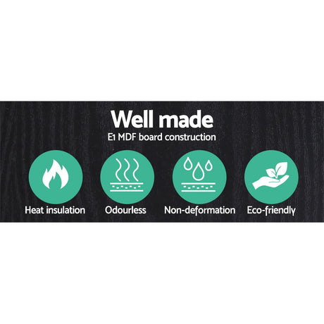 Vintage Black Floor Lamp with 3-Tier Shelves