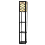 Elegant 3-Tier Shelf LED Floor Lamp