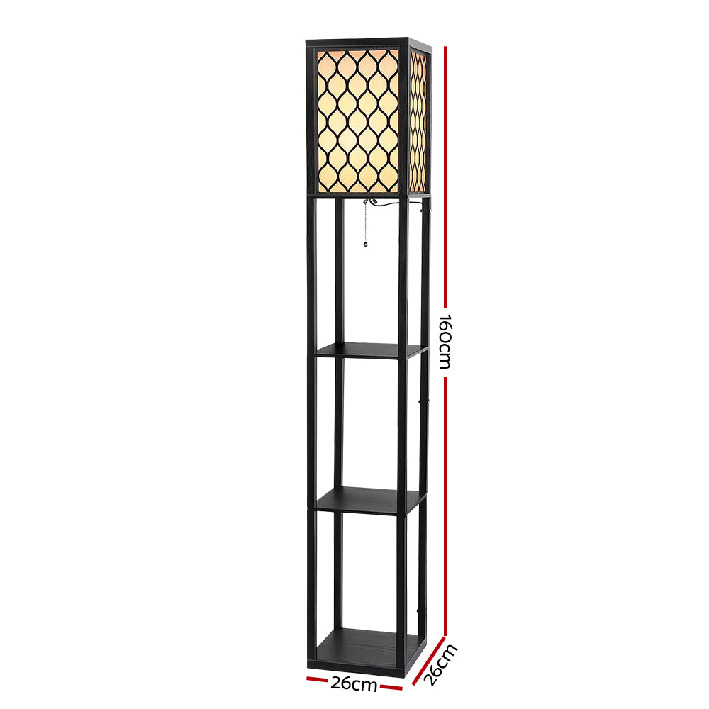 Elegant 3-Tier Shelf LED Floor Lamp