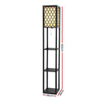 Elegant 3-Tier Shelf LED Floor Lamp