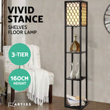 Elegant 3-Tier Shelf LED Floor Lamp