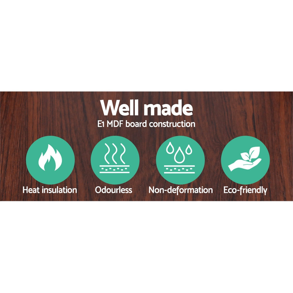 Vintage Floor Lamp with 3-Tier Shelves