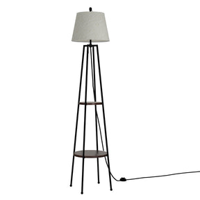 Elegant 2-Tier LED Floor Lamp with Storage