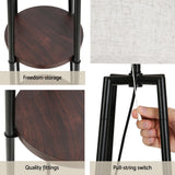 Elegant 2-Tier LED Floor Lamp with Storage