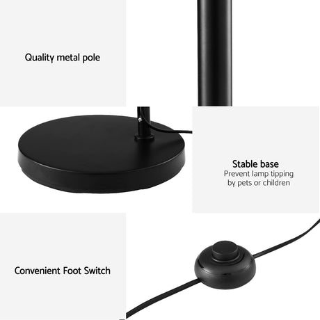 Modern Glass Shade Floor Lamp for Home