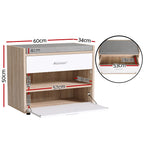 Elegant White Shoe Rack Cabinet Bench