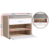 Elegant White Shoe Rack Cabinet Bench