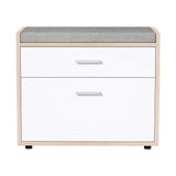 Elegant White Shoe Rack Cabinet Bench