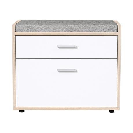 Elegant White Shoe Rack Cabinet Bench