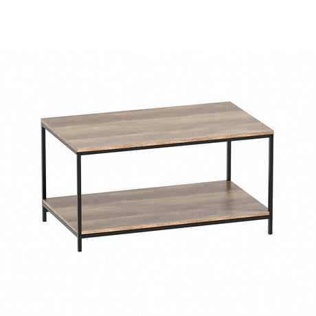 Artiss 93CM Rectangular Walnut Coffee Table