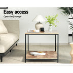 Artiss 93CM Rectangular Walnut Coffee Table