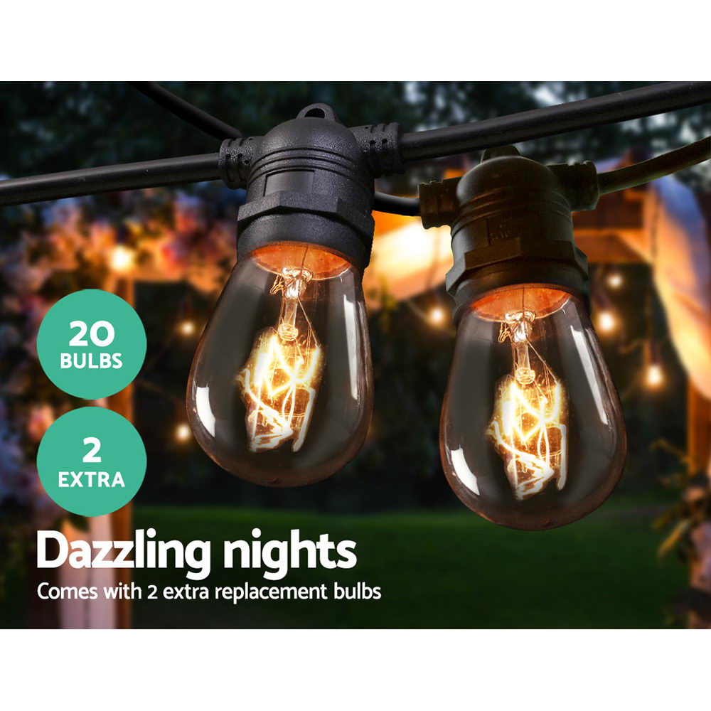 Allure Home 20m LED Festoon String Lights