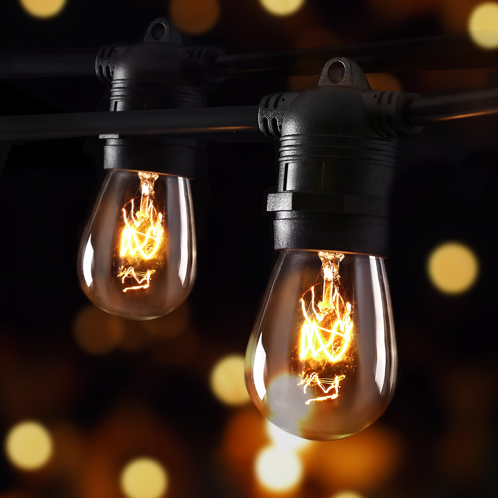 38m LED Festoon String Lights for Events