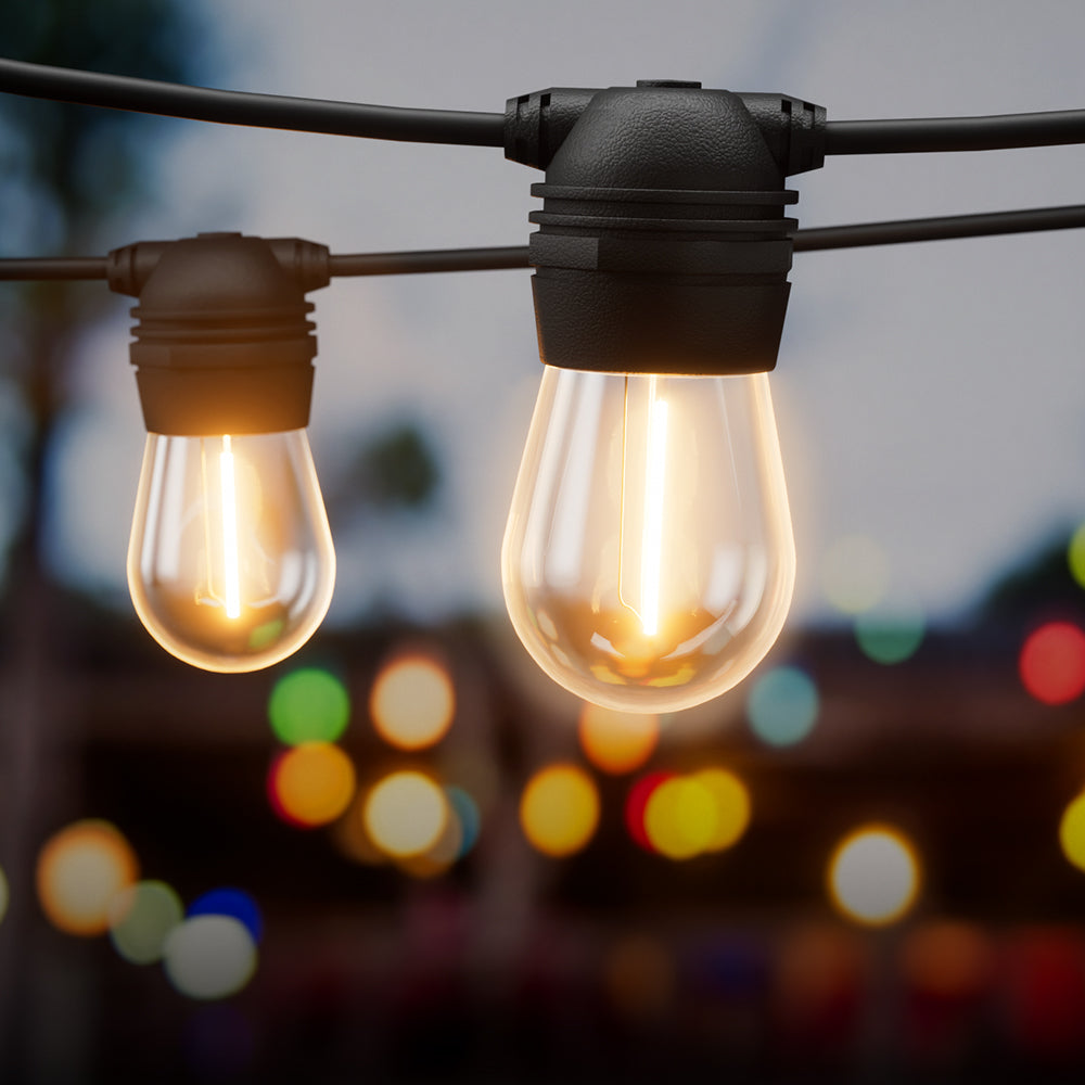 Solar Festoon LED String Lights - 23m