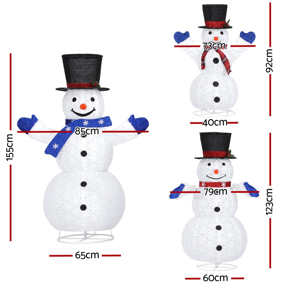Jingle Jollys LED Snowman Light Set