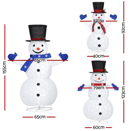 Jingle Jollys LED Snowman Light Set