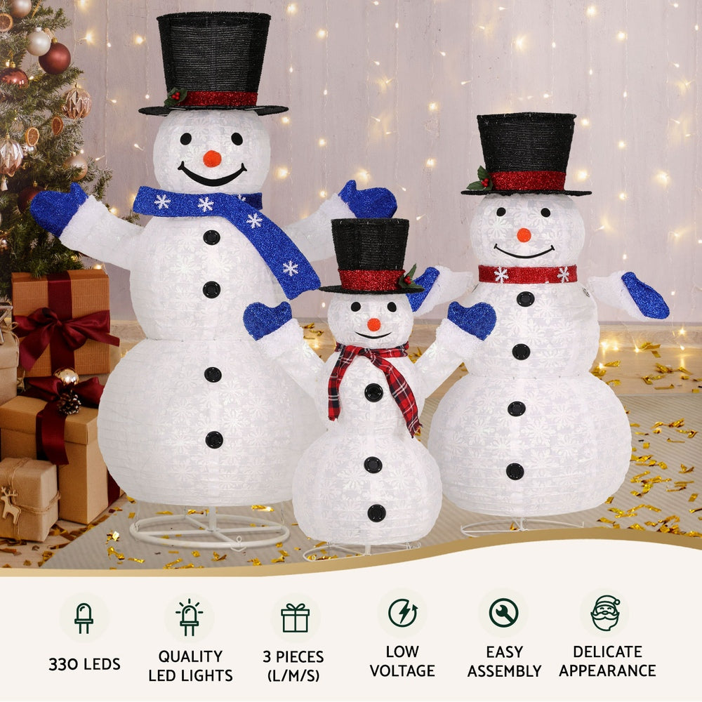 Jingle Jollys LED Snowman Light Set