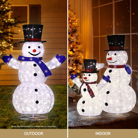 Jingle Jollys LED Snowman Light Set